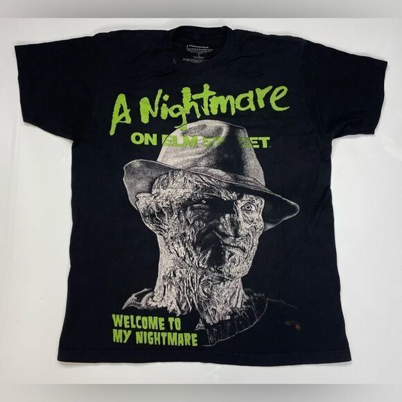 A Nightmare On Elm Street Freddy Krueger Graphic T-shirt Men Large Black - Picture 1 of 9